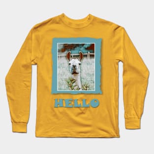 Hello Llama No.1 Long Sleeve T-Shirt